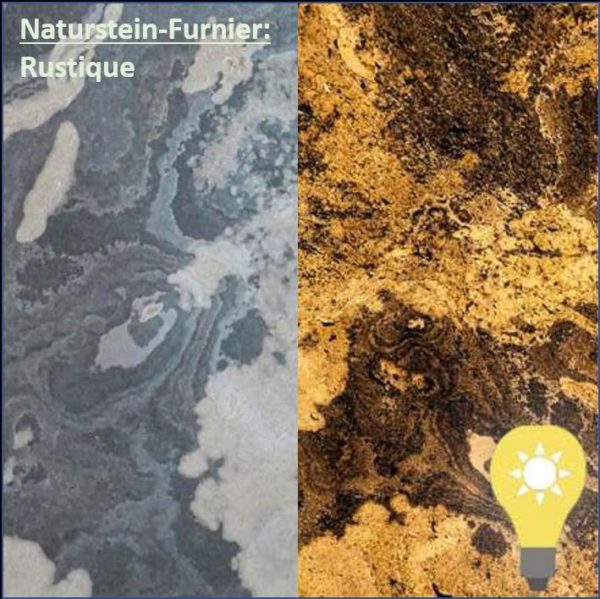 Naturstein-Furnier Transluszent Rustique
