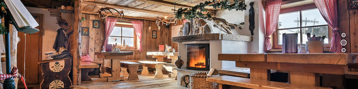 Beleuchtung in einem Berggasthof